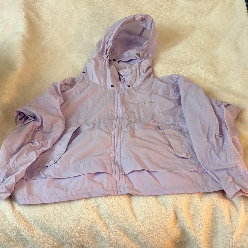 Columbia XL purple rain coat